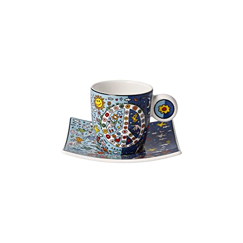 Espressotasse James Rizzi Give Peace a Chance - Pop Art von Goebel