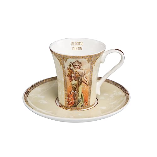 Frühling/Sommer - Espressotasse Artis Orbis Alphonse Mucha von Goebel