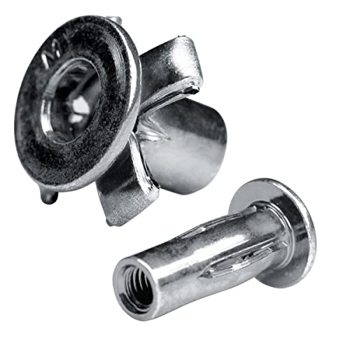 GOEBEL® - 250 x Spreiz-Blindnietmuttern Nietmuttern M8 Stahl verzinkt (Ø x L) 12,6 x 29,6 mm Blindmuttern Flachkopf Rundschaft geschlitzt Schaftende offen Einziehmutter Einnietmuttern von Goebel