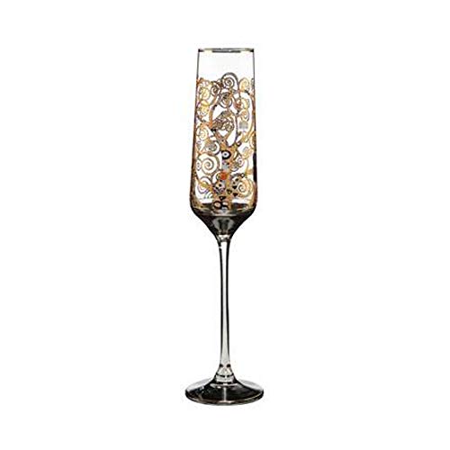 Goebel 66-913-50-1 Sektglas, Glas, Gold von Gustav Klimt