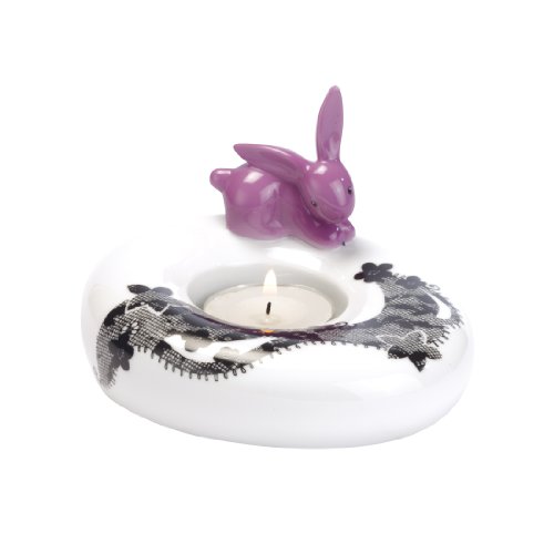 Goebel - 66840653: Bunny de luxe - Frilly Bunny - Teelichthalter Goebel - 66840653: Bunny de luxe - Frilly Bunny - Teelichthalter von Goebel