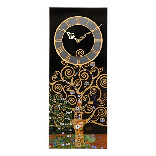 Goebel 67000501 Lebensbaum Uhr - Wanduhr - mit Echtgold 20 x 3,5 x 48 cm von Goebel