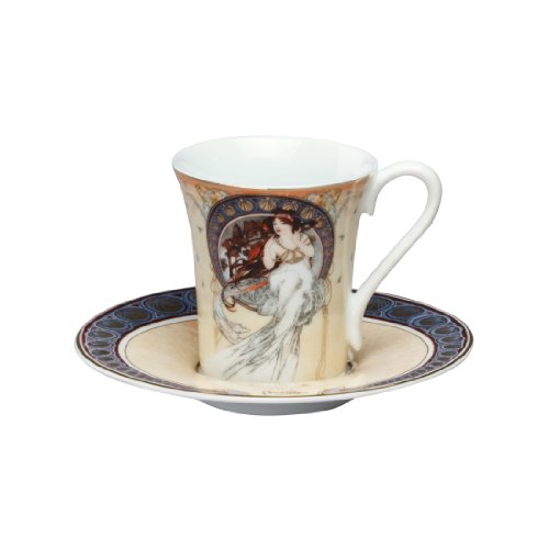 Goebel 67021121 Alphonse Mucha Espressotasse mit Untertasse Die Musik Goebel 67021121 Alphonse Mucha Espressotasse mit Untertasse Die Musik von Goebel