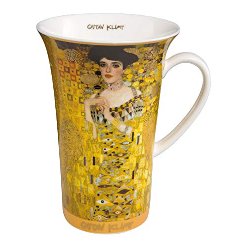 Goebel - Adele Tasse - Henkelbecher- Kaffeebecher - Gustav Klimt- Bone China Höhe 15 cm 0,5 l von Goebel