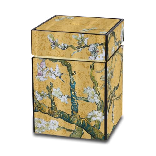 Goebel Artis Orbis Teedose Mandelbaum Gold von Vincent Van Gogh aus Metall mit Einer Füllmenge von 0,6L, 11x7,5 cm, 67-075-23-1, Bunt von Goebel