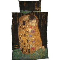 Goebel Bettwäsche "Kuss" 2 Stk. tlg. mit Klimt Gemälde von Goebel