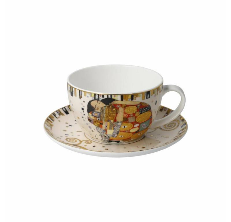 Goebel Cappuccinotasse Goebel Tee- Cappuccinotasse Gustav Klimt Die Erfüllung, Fine Bone, Fine Bone China von Goebel