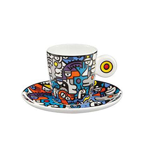 Goebel Casual Conversation - Espressotasse Pop Art Billy the Artist Bunt Fine Bone China 67080441 von Goebel