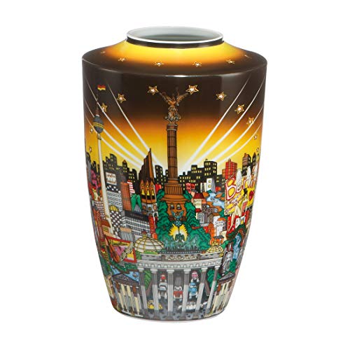 Goebel Charles Fazzino Pop Art My Berlin, Your Berlin Vase aus Porzellan, mit Buntem Motiv, Maße: 24 x 16cm, 67-090-12-1 von Goebel