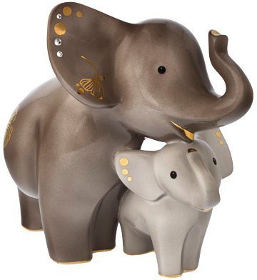 Goebel Dekofigur Elephant - Kindani & Latika (1 St), Sammelfigur, Tierfigur von Goebel