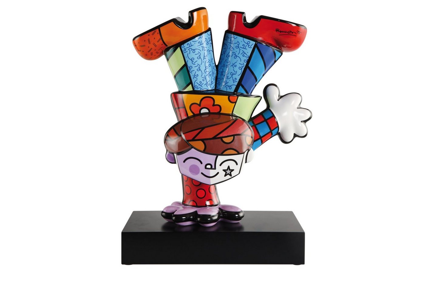 Goebel Dekofigur Goebel Pop Art Romero Britto Figur 'Dancing Boy' 2023 von Goebel