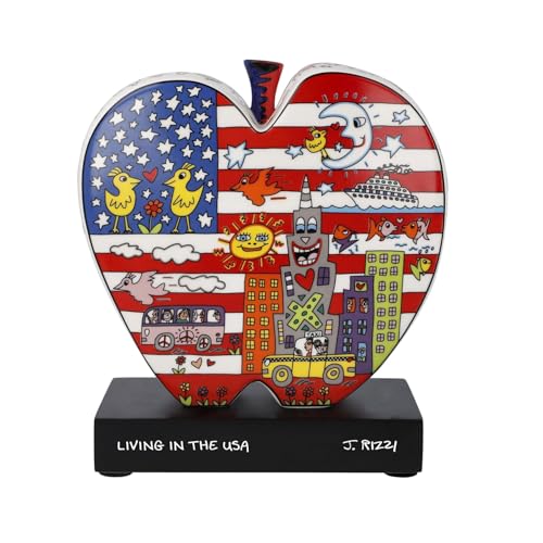 Goebel Living in The USA Sammlerfigur James Rizzi aus Porzellan in Bunten Farben, Maße: 15cm x 8,5cm x 19cm, 26-103-08-1 Goebel Living in The USA Sammlerfigur James Rizzi aus Porzellan in Bunten Farben, Maße: 15cm x 8,5cm x 19cm, 26-103-08-1 von Goebel