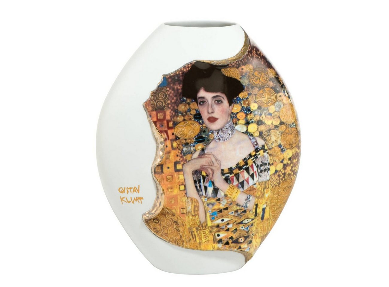 Goebel Dekovase Gustav Klimt, Farbe: Weiß, Motiv: Adele Bloch-Bauer Goebel Dekovase Gustav Klimt, Farbe: Weiß, Motiv: Adele Bloch-Bauer von Goebel