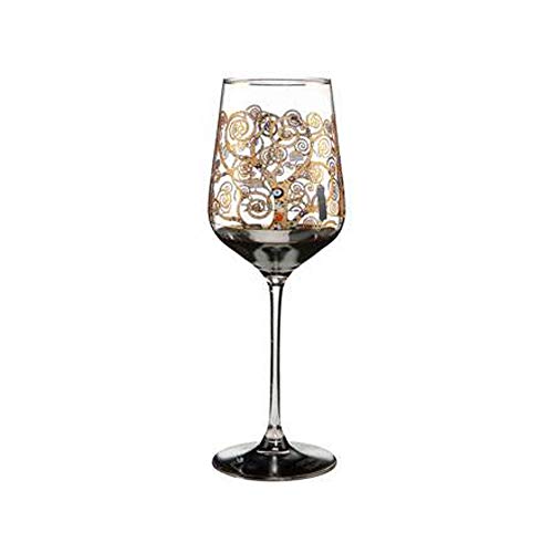 Goebel Weinglas zum Sammeln Der Lebensbaum von Gustav Klimt, 0,45L, 8,5x 25 cm, 66-926-63-1 von Goebel