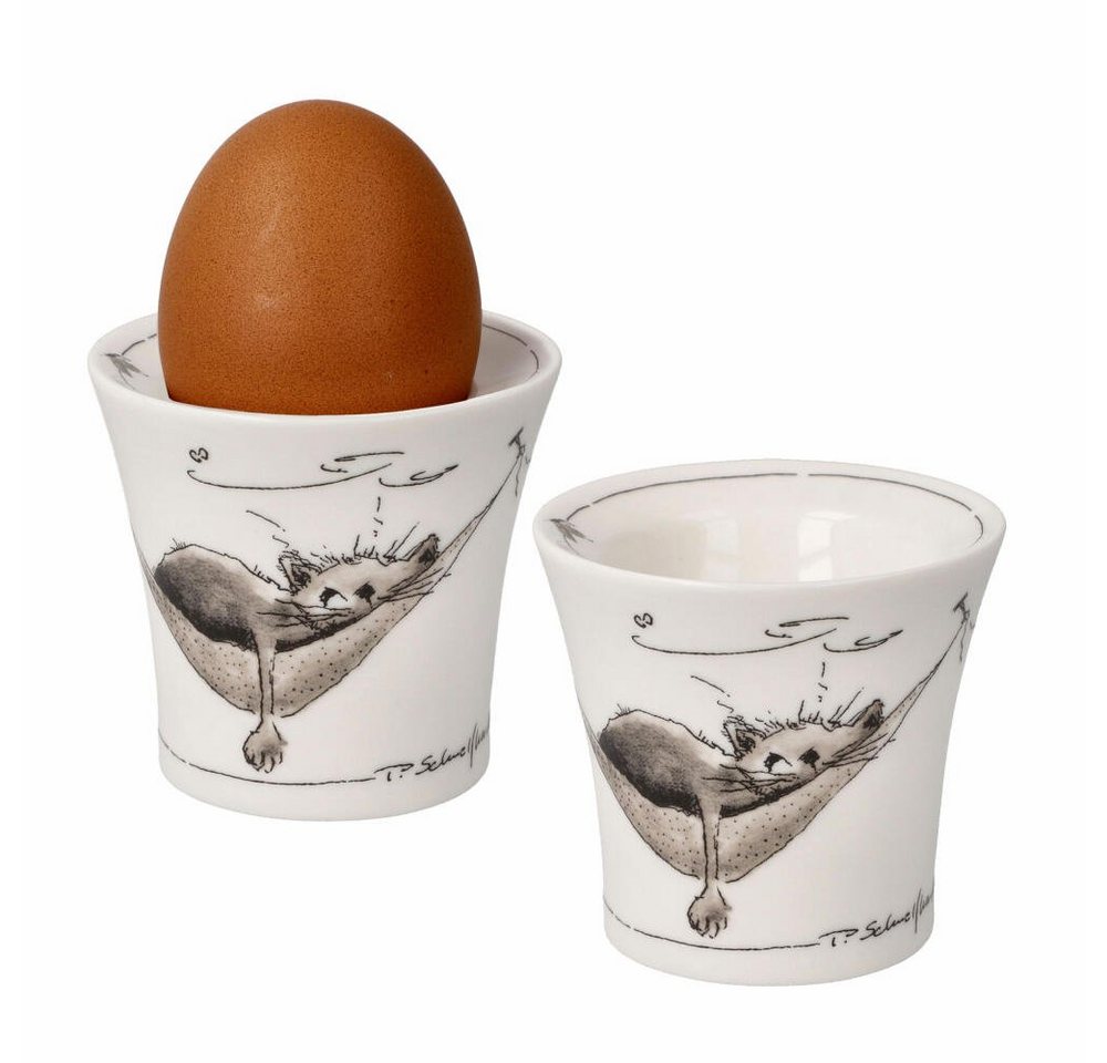 Goebel Eierbecher 2er Set Peter Schnellhardt - Mittagspäuschen, (Set, 2-tlg) von Goebel