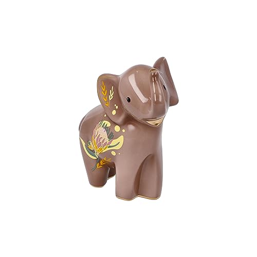 Goebel Elefantenfigur Kiombo Elephant aus hochwertigem Porzellan in der Farbe Braun, Größe: 13,5x7x15,5 cm, 70-001-03-1 von Goebel