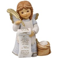 Goebel Engelfigur "Engel - Mein neues Rezept, Weihnachtsdeko, Höhe ca. 10,5 cm", Sammlerfigur, Weihnachtsfigur, Dekofigur aus Biskuitporzellan von Goebel
