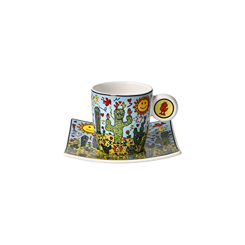 Goebel Espressotasse James Rizzi Desert Life - Pop Art von Goebel