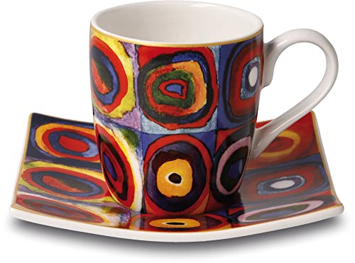 Goebel Espressotasse Wassily Kandinsky Quadrate - Artis Orbis, 10,5x10,5x6,5 cm von Goebel