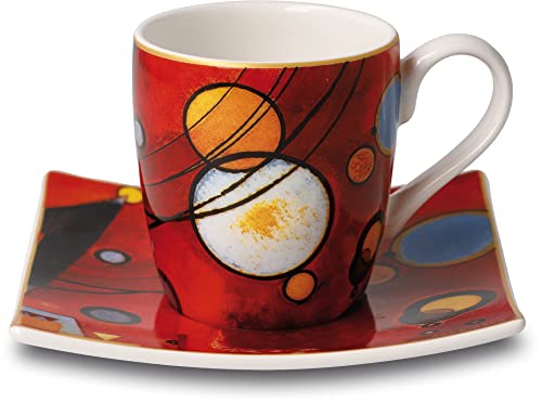 Goebel Espressotasse Wassily Kandinsky Schweres Rot - Artis Orbis, 10,5x10,5x6,5 cm von Goebel