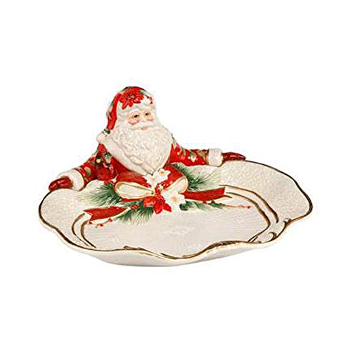 Goebel Schale Santa präsentiert Fitz & Floyd Christmas Kollektion, aus Porzellan gefertigt, 33 x 31,5 cm, 51-000-91-1 von Goebel