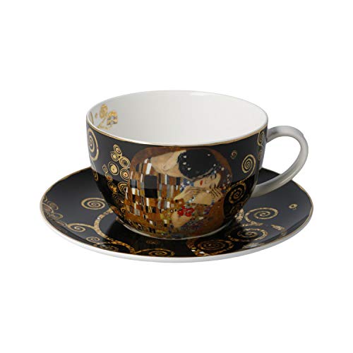 Goebel Gustav Klimt Der Kuss - Tee-/Cappuccinotasse groß, Porzellan 19x19 cm von Goebel