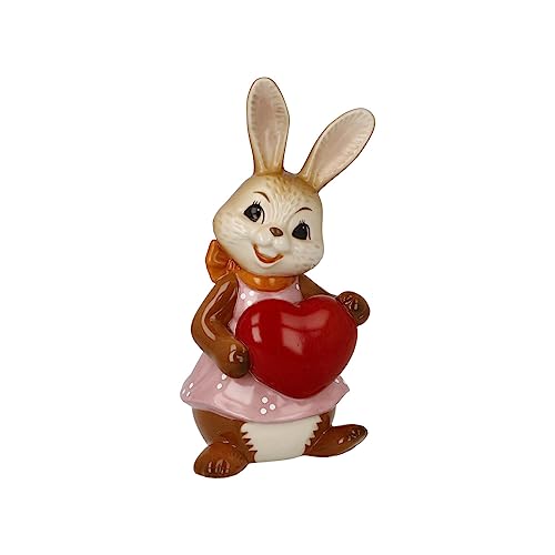 Goebel Hase Figur Alles Liebe!, aus Steingut hergestellt, Maße: 6,5 x 5,5 x 12 cm, 66-845-83-1 von Goebel