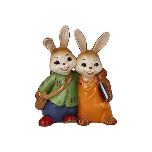 Goebel Hase Figur Hasenschule Schulfreunde!, aus Steingut hergestellt, Maße: 10 x 6,5 x 12 cm, 66-845-86-1 von Goebel