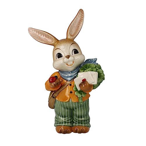 Goebel Hase Figur Mit Allen Guten Wünschen, aus Steingut hergestellt, Maße: 15 x 10 x 24 cm, 66-845-64-1 von Goebel