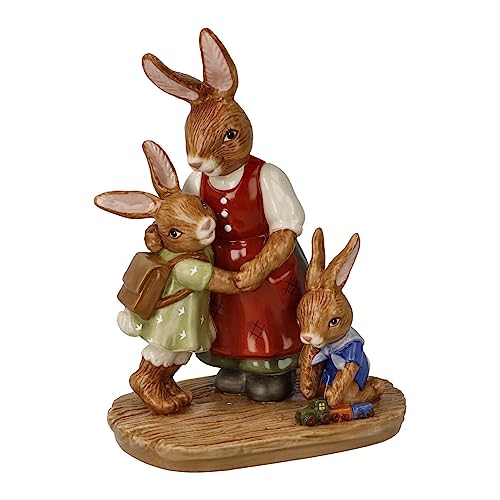 Goebel Hase Figur Osterklassiker Mama ist die Beste, aus Steingut hergestellt, Maße: 12 x 8,5 x 16,5 cm, 66-845-65-1 von Goebel