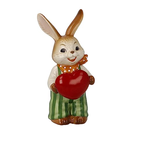 Goebel Hase Figur Von Herzen!, aus Steingut hergestellt, Maße: 5,5 x 5 x 12 cm, 66-845-82-1 von Goebel