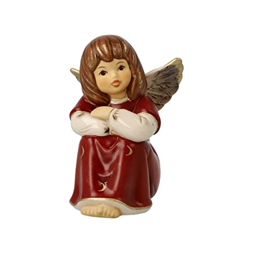 Goebel Himmelsboten Engelfigur, Verträumtes Engelchen in der Farbe Bordeaux aus Steingut, 41-658-29-1 Goebel Himmelsboten Engelfigur, Verträumtes Engelchen in der Farbe Bordeaux aus Steingut, 41-658-29-1 von Goebel