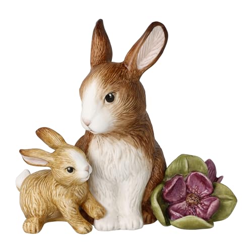Goebel Jahreshase 2024 Hasenfigur Ostern, aus Biskuit-Porzellan hergestellt, Maße: 13 x 8,5 x 13 cm, 66-845-66-1 von Goebel