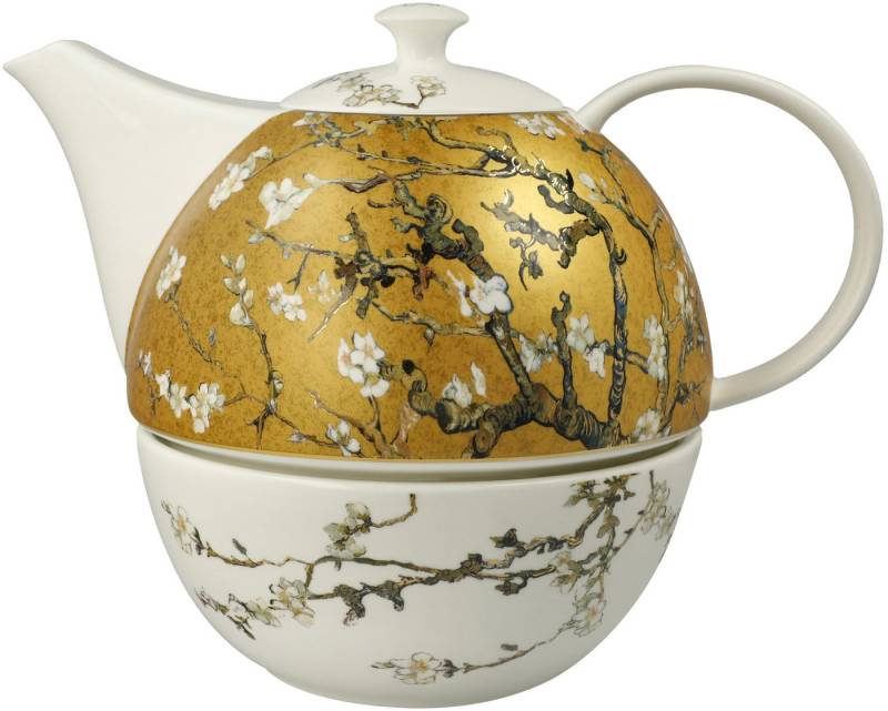 Goebel Kanne Teekanne mit Stövchen Van Gogh- Mandelbaum, (1-St) von Goebel