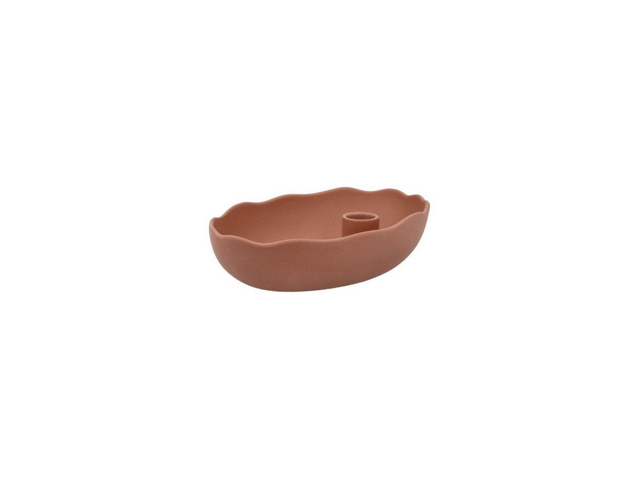 Goebel Kerzenhalter Wohnaccessoires, Terracotta L:18cm B:11.5cm H:4.5cm Porzellan von Goebel