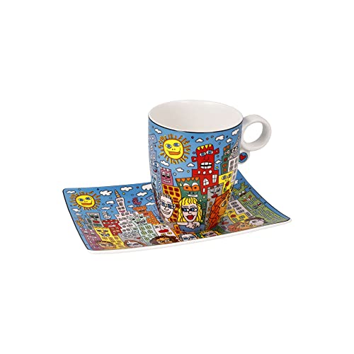 Künstlertasse James Rizzi Summer in the City - Pop Art von Goebel