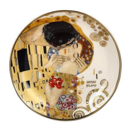 Goebel Miniteller Sammelteller DER Kuss Gustav Klimt Ø 10cm Porzellan von Goebel