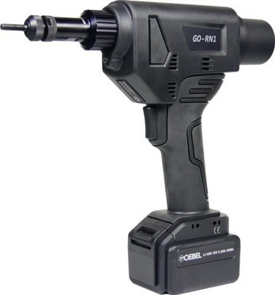 Goebel Muttern GOEBEL 2277030010 Akkublindnietmutternsetzgerät GO-RN1 16-teilig 18.0 von Goebel