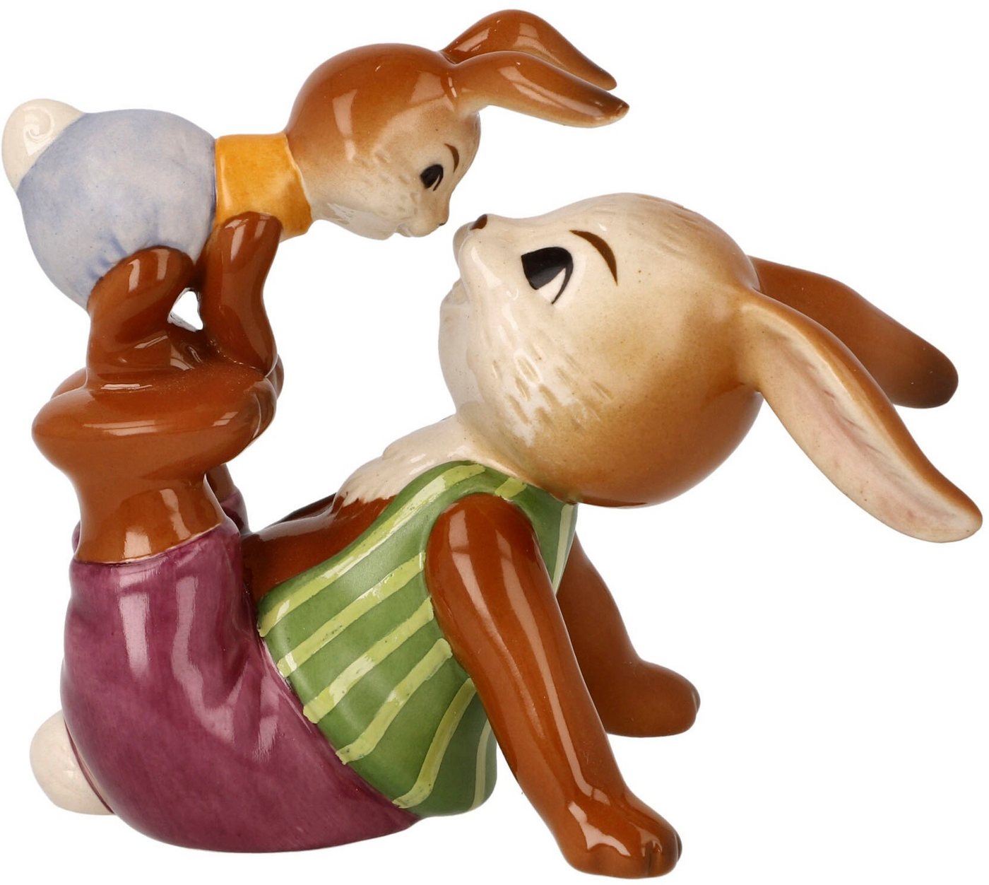 Goebel Osterhase Frechdachs (1 St), Sammelfigur, Hasenvater mit Hasenkind von Goebel