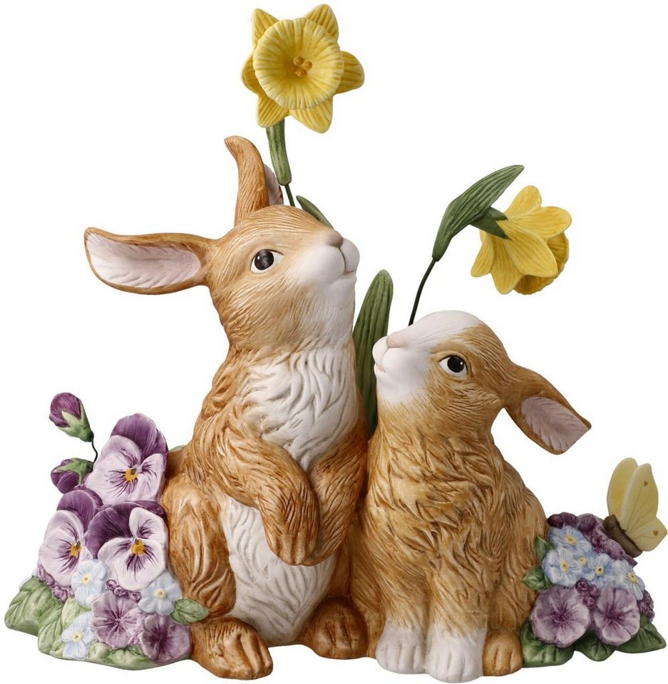 Goebel Osterhase Frühlingserwachen (1 St), Sammelfigur, Hasenpaar mit Blumen von Goebel