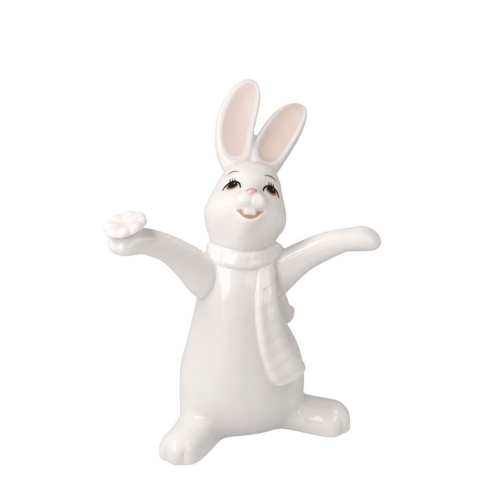 Goebel Osterhase Snow White "Oh Happy Day!", Hase mit Blümchen, Sammelfigur für Ostern von Goebel