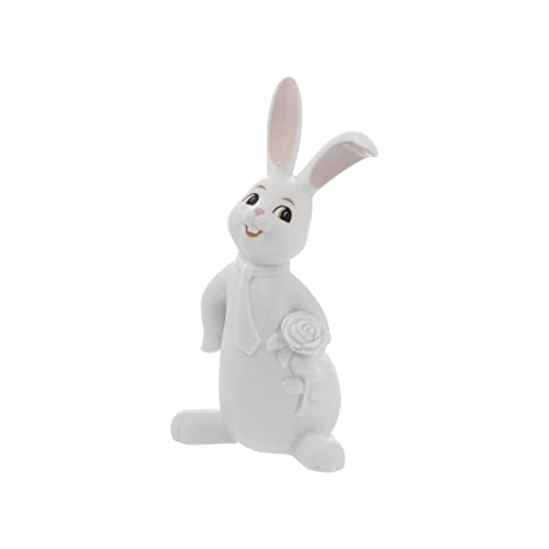 Goebel Hase Figur I'm Waiting for You, aus Porzellan hergestellt, Maße: 9 x 6,5 x 16 cm, 66-845-18-1, Weiß von Goebel