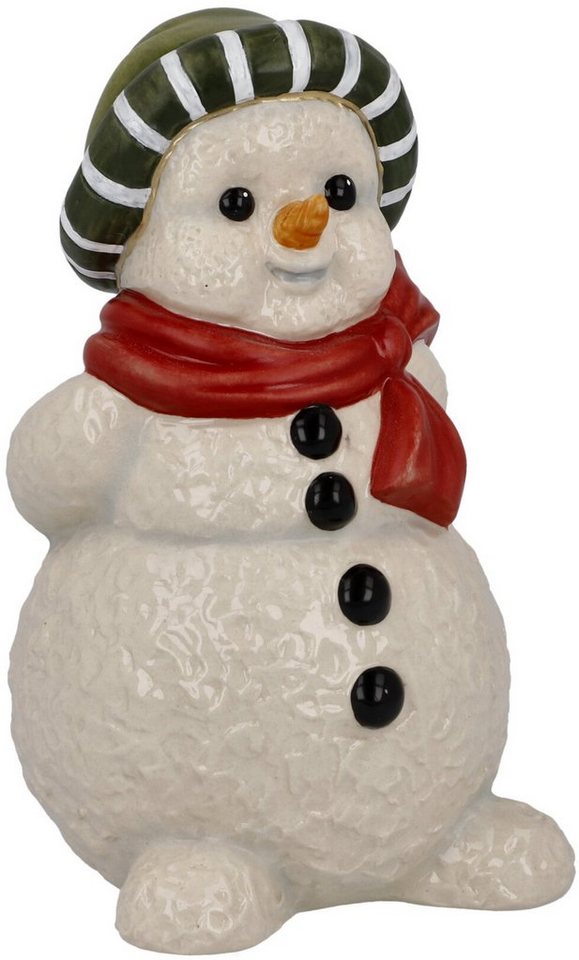 Goebel Schneemann Weihnachtsdeko, Steingut, Figur - Meine Lieblingsmütze von Goebel