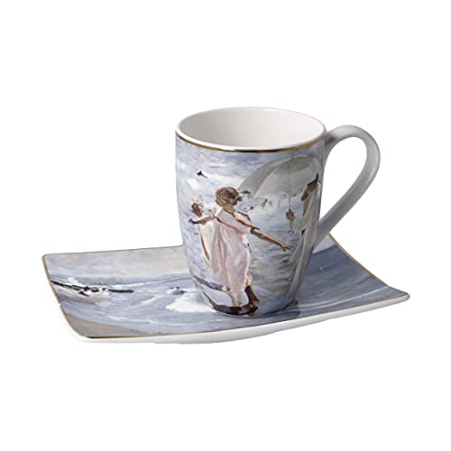 Goebel Tasse Becher TIME FOR A BATH Joaquin Sorolla 400ml Porzellan von Goebel