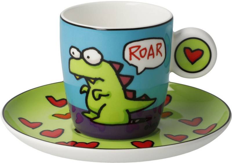 Goebel Tasse Espressotasse Ed Eck- Roar, Porzellan von Goebel