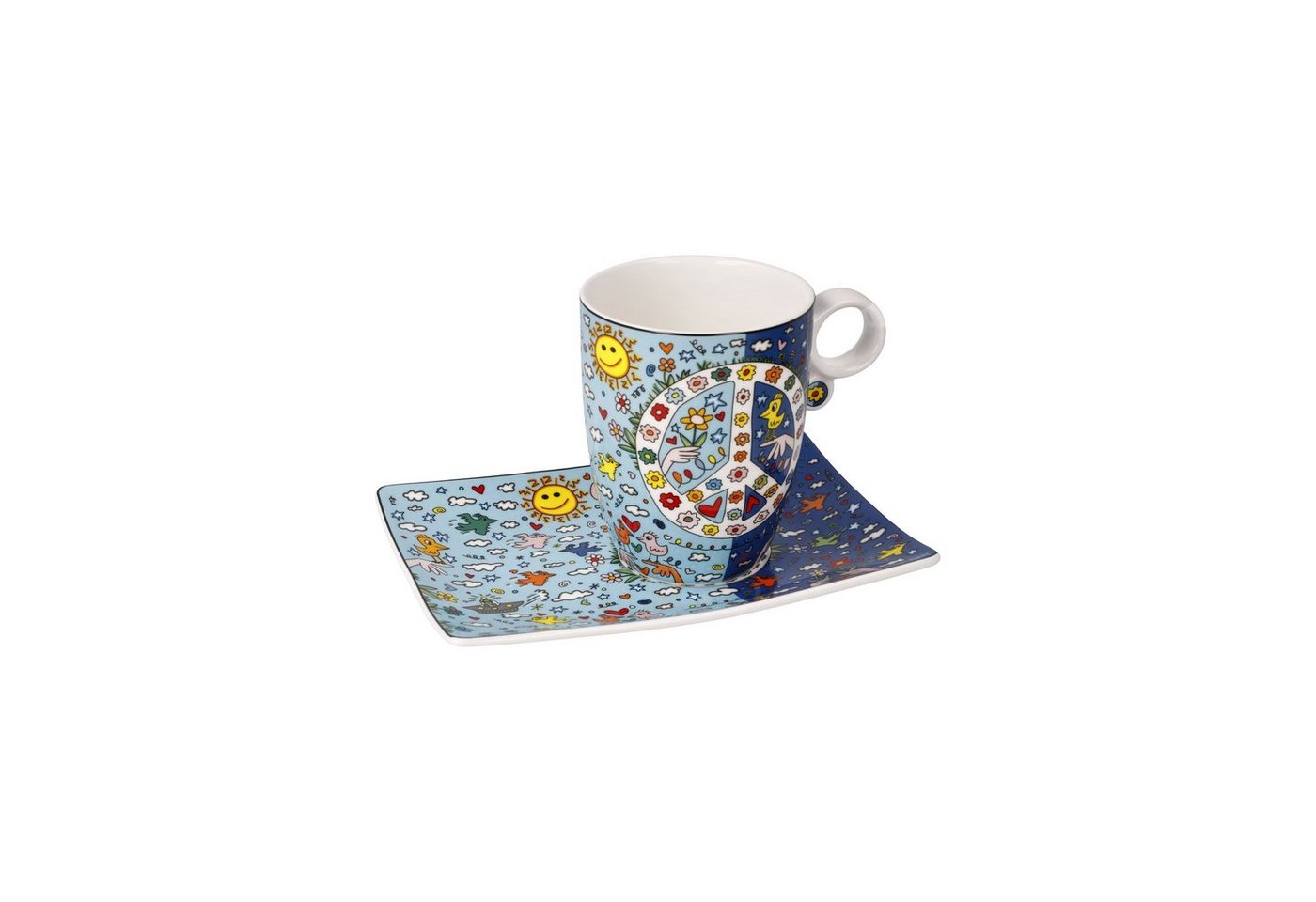 Goebel Tasse Goebel Pop Art James Rizzi Künstlertasse 'Give Peace a Chance' 2023 Goebel Tasse Goebel Pop Art James Rizzi Künstlertasse 'Give Peace a Chance' 2023 von Goebel