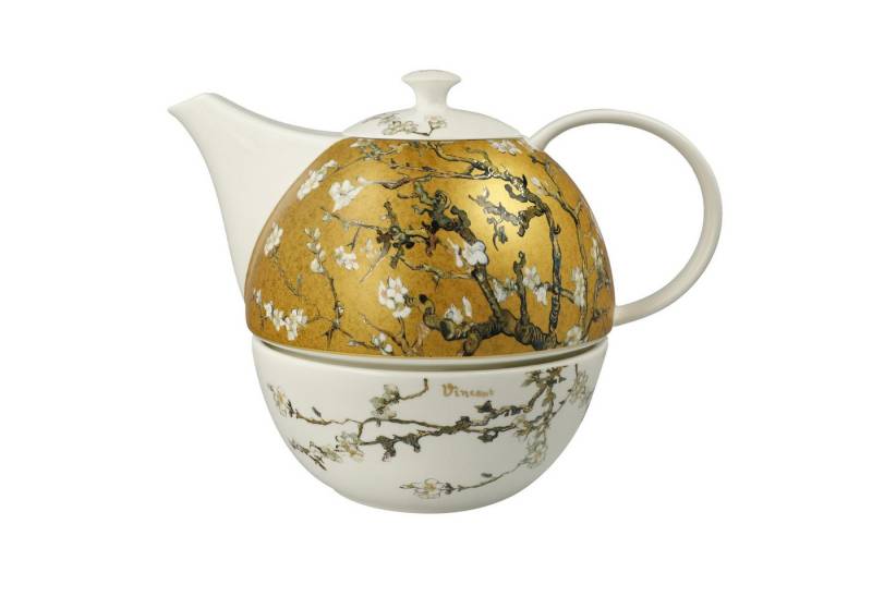 Goebel Tasse Goebel Teekanne mit Stövchen, Van Gogh - Mandelbaum 24cm 2025 von Goebel