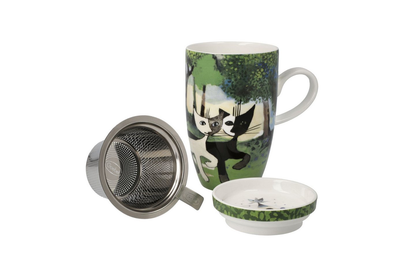 Goebel Tasse Nel Verde 8x14x11.5 cm, Porzellan, Spülmaschinengeeignet, Mikrowellengeeignet von Goebel