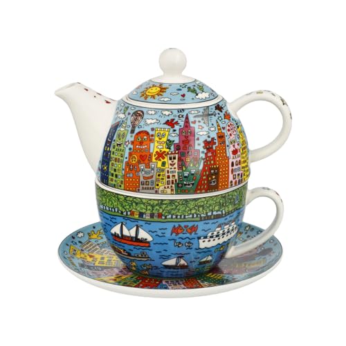 Goebel Tea-SET for One Set, My New York City Day aus Porzellan, Farbe: mehrfarbig, Maße: 15,5x17 cm, 26-103-35-1 von Goebel