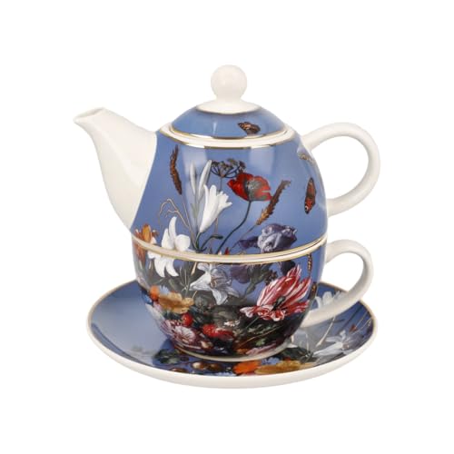 Goebel Teekanne Artis Orbis Sommerblumen von Jan Davidsz de Heem aus New Bone China, Größe: 15,5x15,5x15,5 cm, 67-150-11-1, Bunt von Goebel